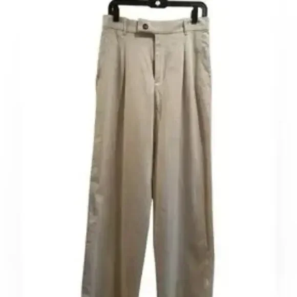 Banana Republic Linen Blend Pleat Front Pant in Tan NWT Size 6 Petite